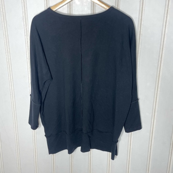 Spanx Black Pullover Sweater 3/4 Sleeve Size Small 465 - Picture 10 of 11